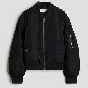 H&M bomber jacket in Black